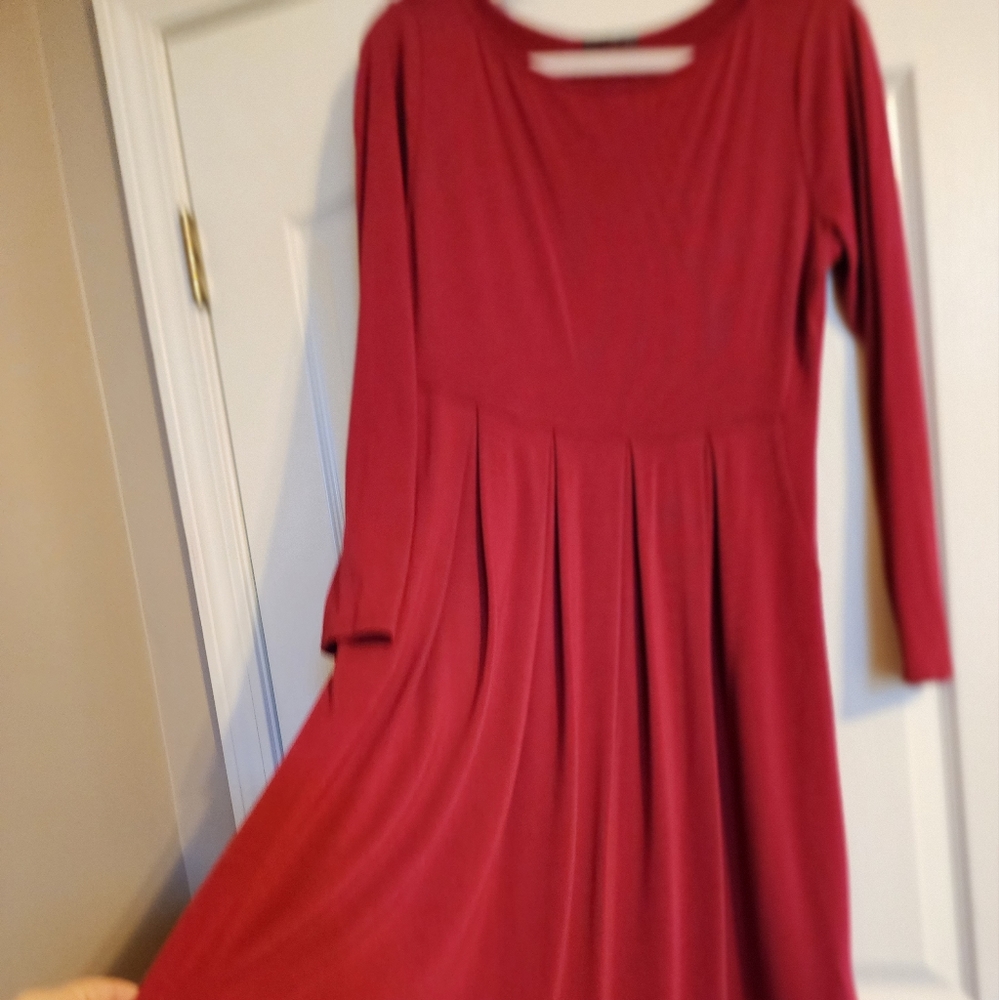 ⭐🆕Wine red long sleeve dress